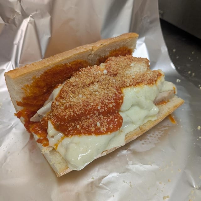 Chicken Parmesan Sandwich.